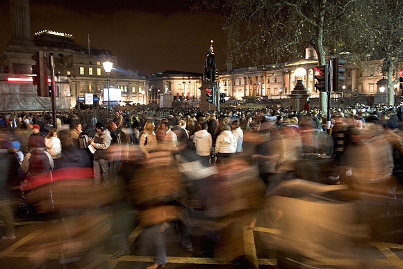 Trafalgar Square, New Years Eve