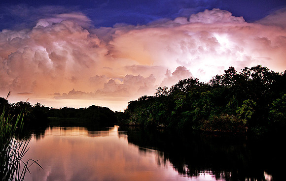 Clear Creek Storm Clouds, League City, Texas